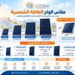 مقاس الواح الطاقة الشمسية