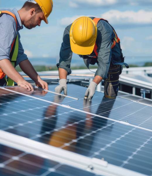two-engineers-installing-solar-panels-roof-team-two-engineers-installing-solar-panels-roof